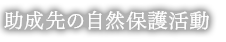 助成先の自然保護活動