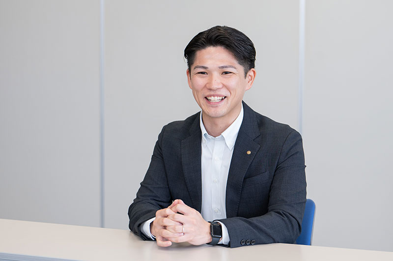 新卒採用を担当する廣澤雄輝氏 新卒採用を担当する廣澤雄輝氏