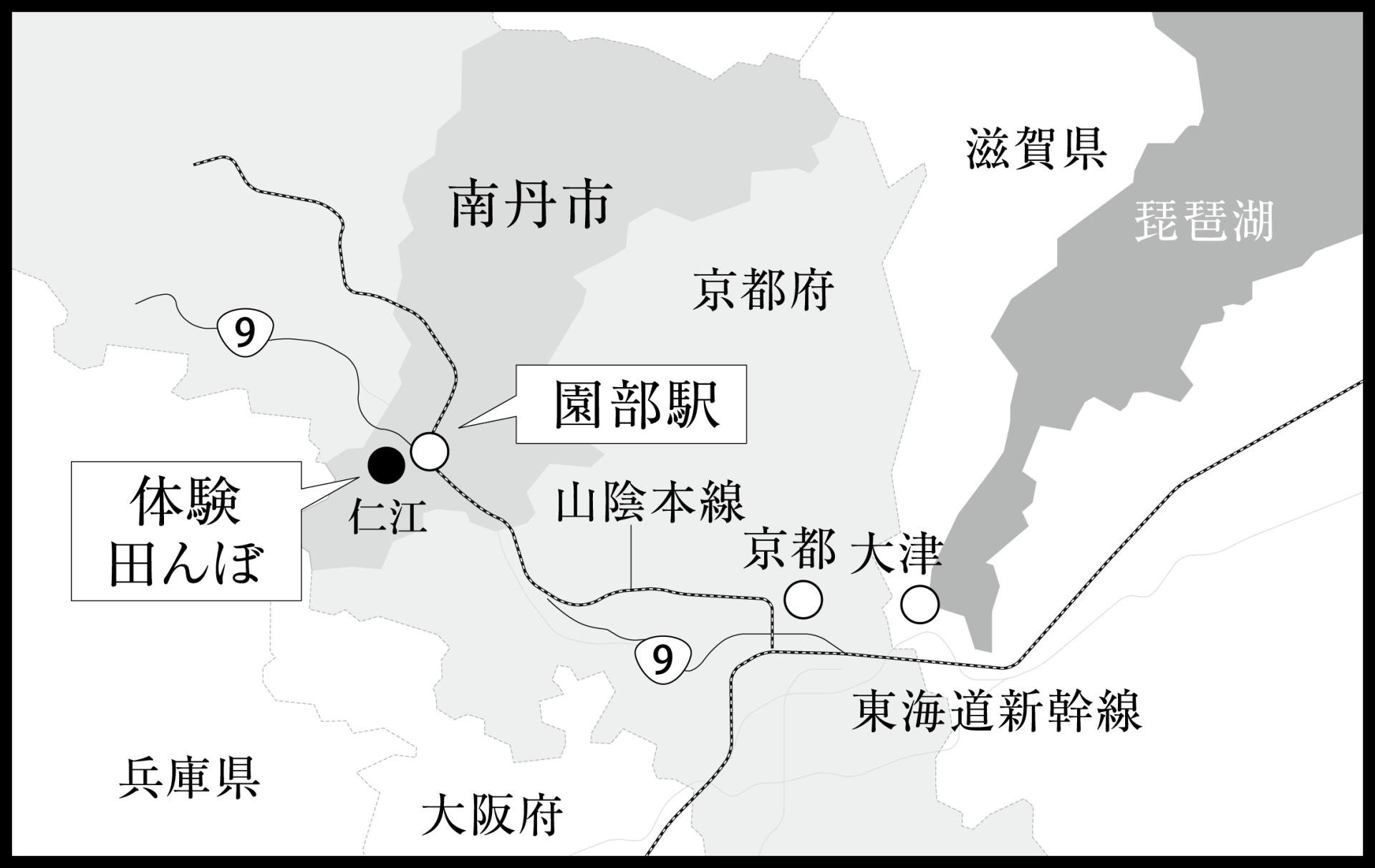 地図：体験田んぼ