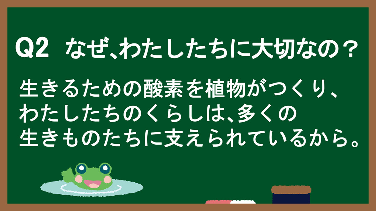 Q2:なぜ、わたしたちに大切なの?