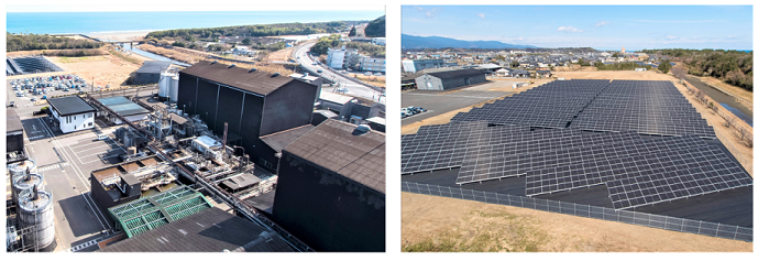 黒壁概観と太陽光パネル